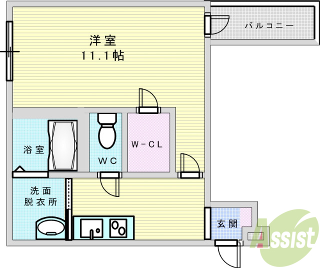 【フジパレス下新庄駅西の間取り】