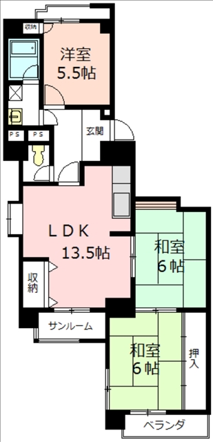 メゾンブランシュの間取り