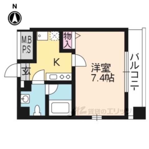 ＮＯＲＴＨＳＩＤＥ１東館の間取り