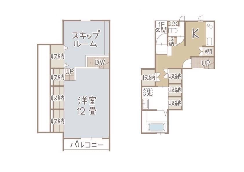 ココカラハウス石井 Fの間取り