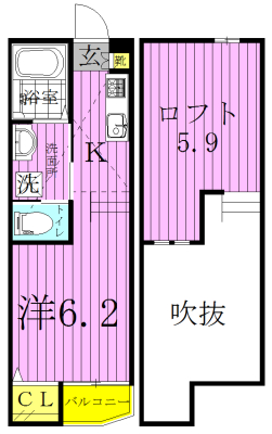 フェイストハイツの間取り