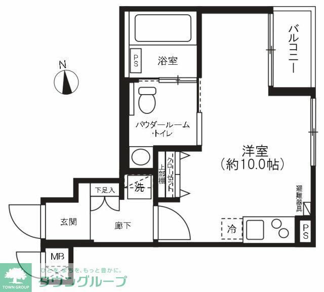 中野区新井のマンションの間取り