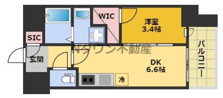 エステムコート名古屋新栄IVネストの間取り