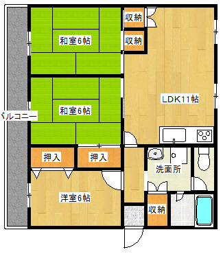 尾上グリーンハイツの間取り