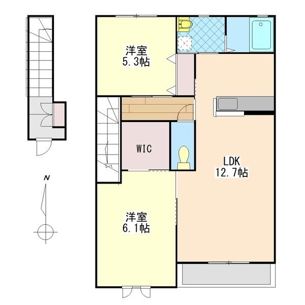 城山ヒルズBの間取り