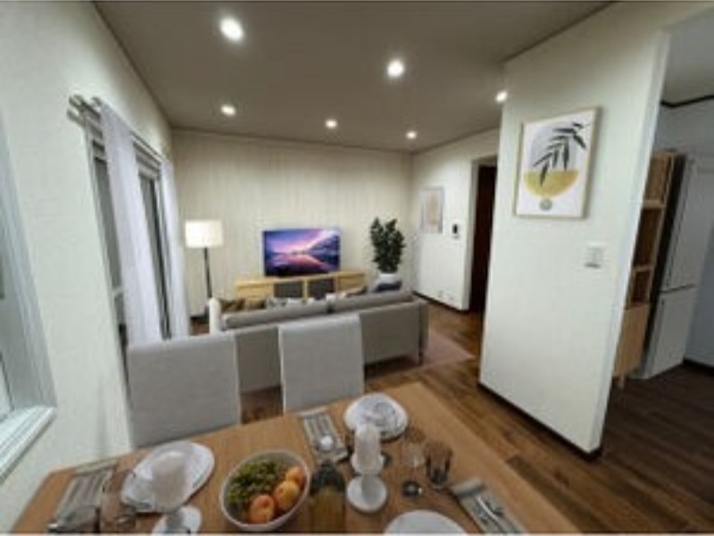 居室・リビング　モデルルーム仕様の画像です。