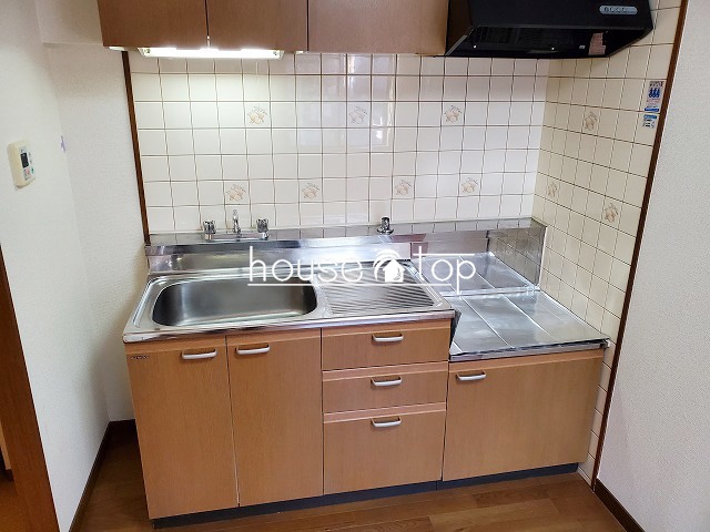 キッチン　2口ガスコンロ設置可能