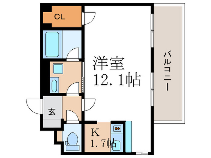レジディア御所東の間取り写真