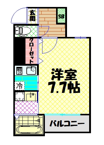 ルミエール難波の間取り写真