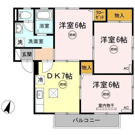 セジュールK A棟の間取り写真