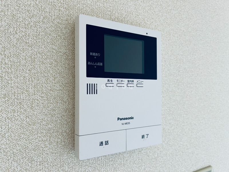 セキュリティ　モニター付きインターホンで来客確認も安心です！
