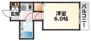 阪急京都線 淡路駅 徒歩5分 4階建 築38年の間取り写真