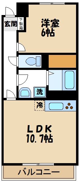 ソレアードの間取り写真