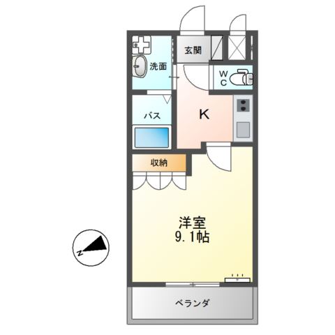 ＪＲ常磐線 赤塚駅 徒歩10分 2階建 築19年の間取り写真