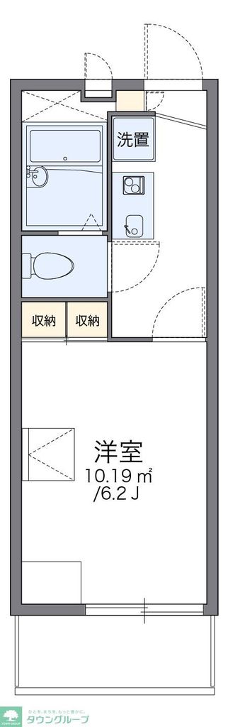レオパレスピースフルの間取り写真