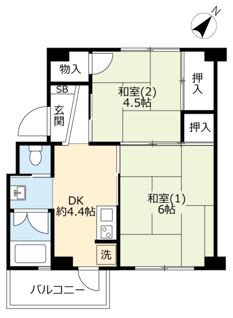 UR助松の間取り写真