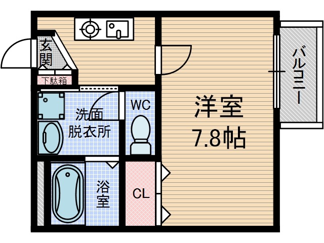 アンプルール茨木の間取り写真