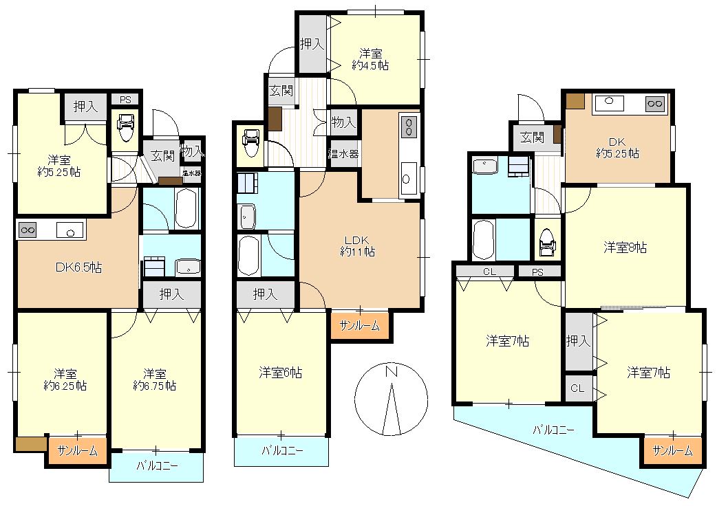 上田市上田のマンションの間取り