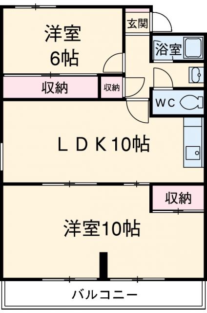 名古屋市緑区潮見が丘のマンションの間取り