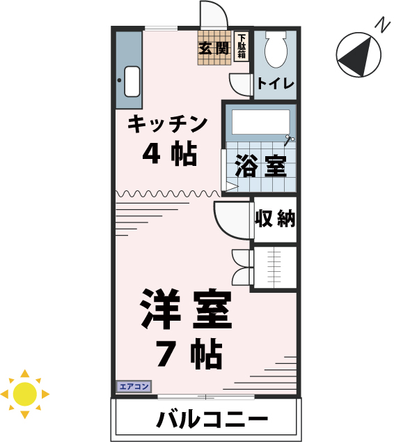 シャトーMの間取り