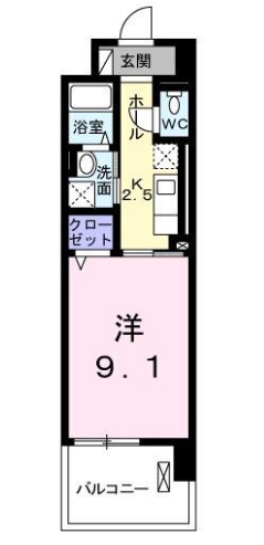 知立市谷田町のマンションの間取り