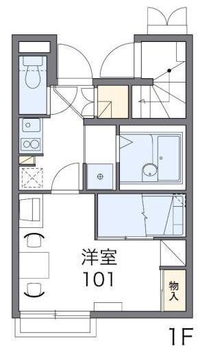 レオパレスのぼり川の間取り