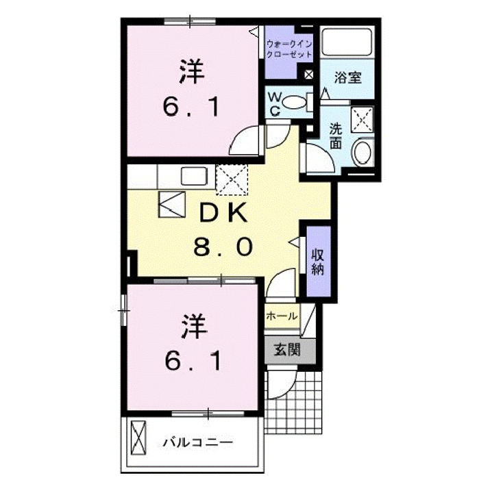 バレンシアＢの間取り