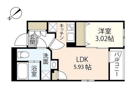 広島市西区庚午北のマンションの間取り