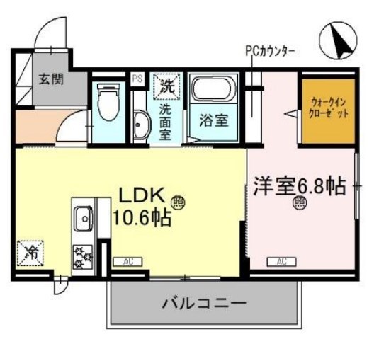 Ｄ-ＰＬＡＣＥ駅南大路の間取り