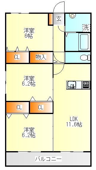 ユーミーTRM24の間取り