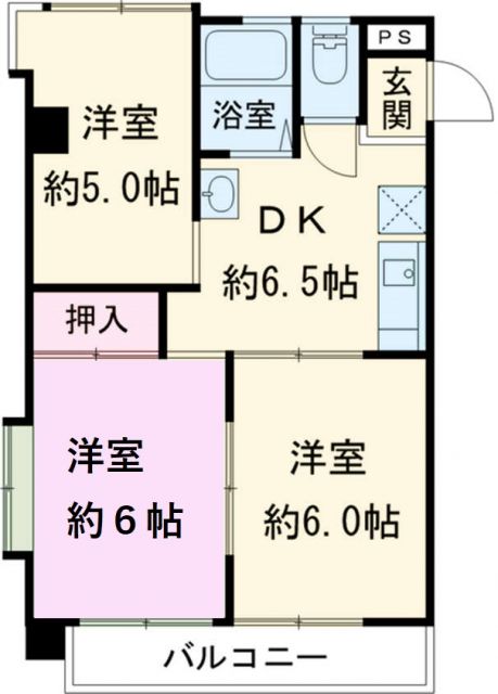 清須市西枇杷島町片町のマンションの間取り