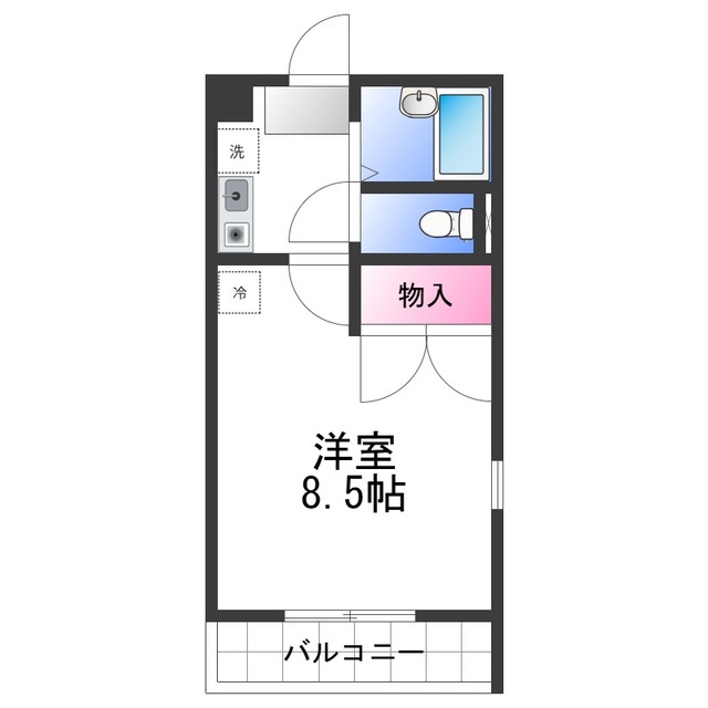 レオパレスぐりーんIIの間取り