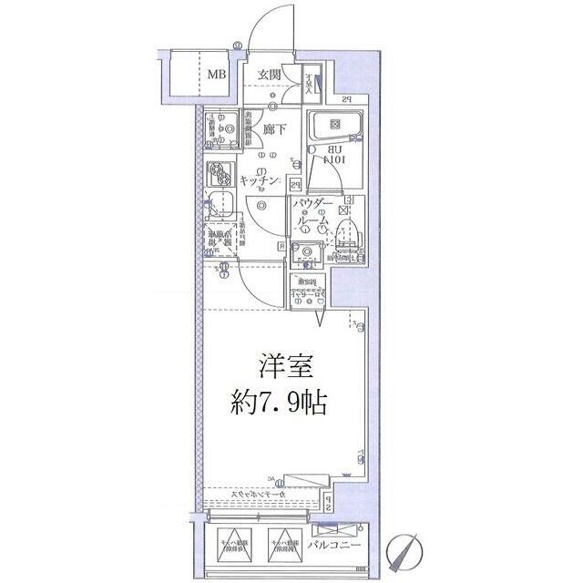 スクエアシティ横浜新子安の間取り