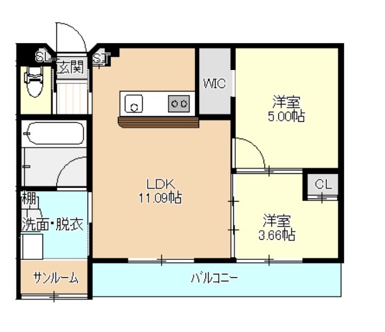 アークヴィレッジ名取駅前の間取り