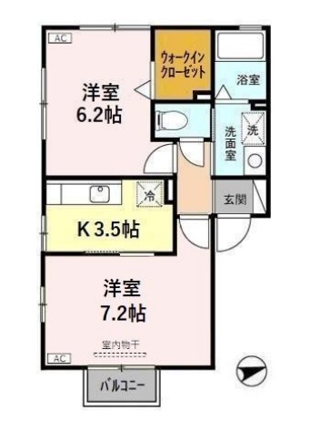 カーロリザイアIの間取り