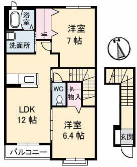 メゾン　ラグランジュ　Ｃ棟の間取り