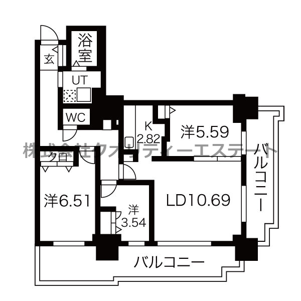 パシフィックタワー札幌の間取り