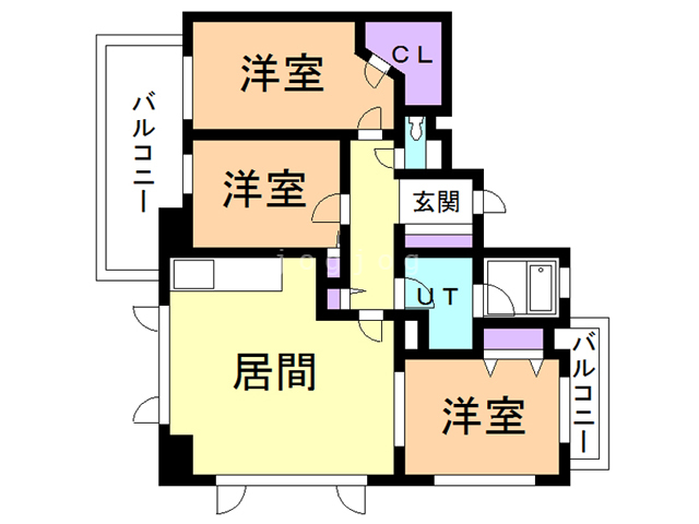 コンフォリア札幌植物園の間取り