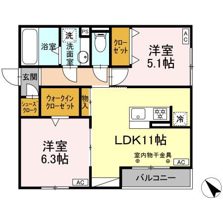 GRAND D-ROOM 花園の間取り