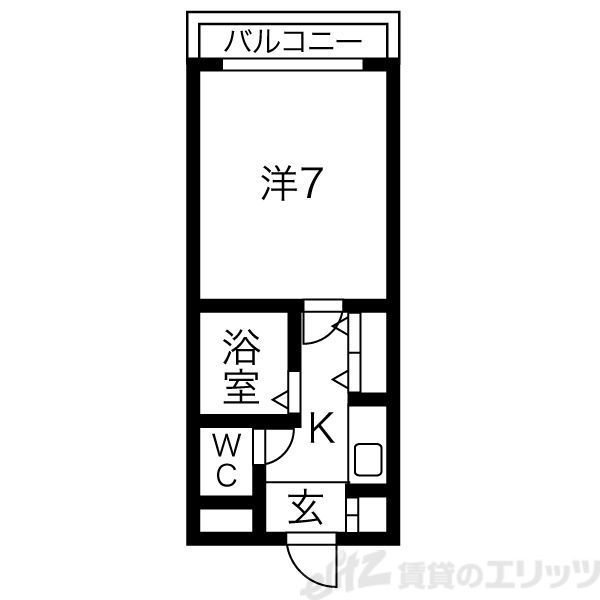 シャトレ豊津Iの間取り