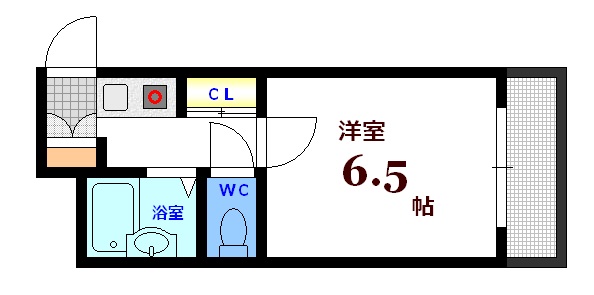 広島市中区千田町のマンションの間取り