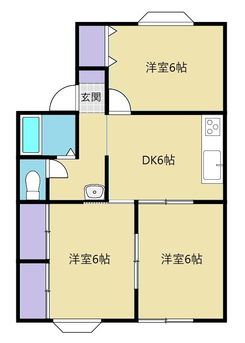 アネックス南光台の間取り