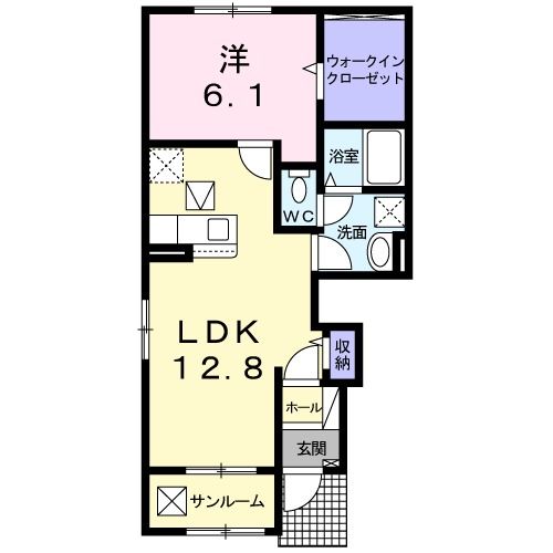 【プラシード（大和郡山市）の間取り】