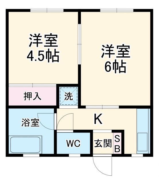 三島市広小路町のマンションの間取り