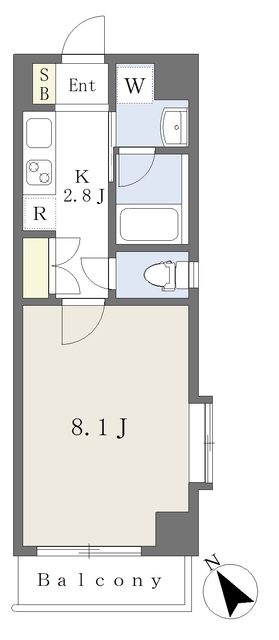 Ｆｌａｔ豊岡通の間取り