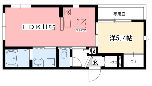 カサ・エネロ甲子園口の間取り