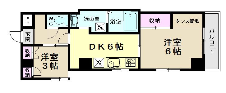 台東区小島のマンションの間取り