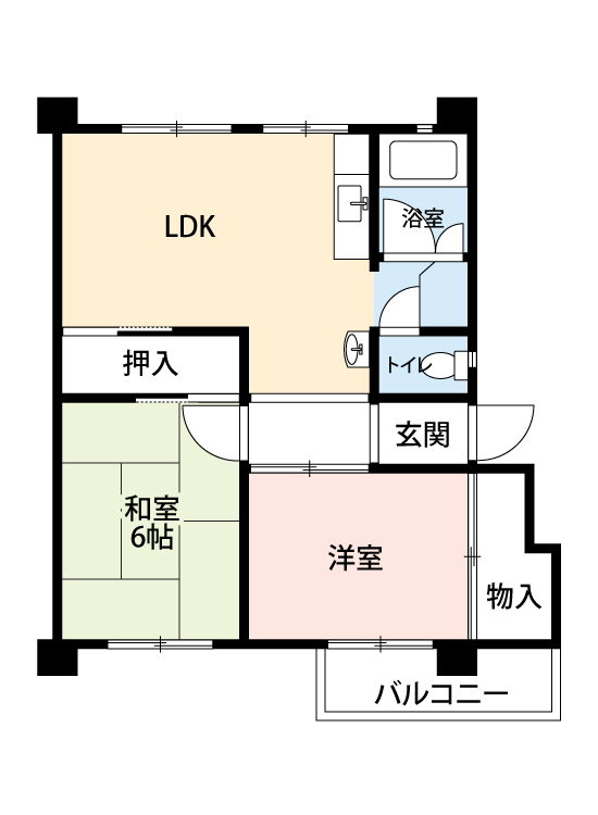 公社賃貸SMALIO 三原台の間取り