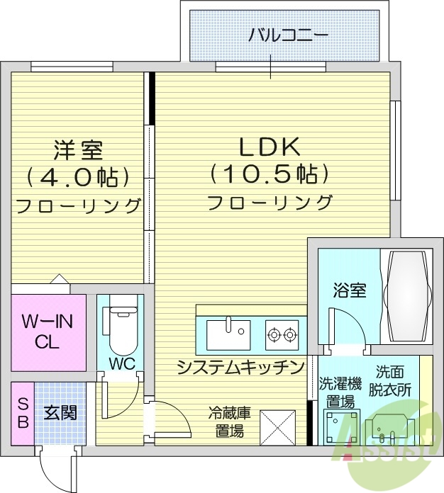 (仮称)本通15丁目南MSの間取り