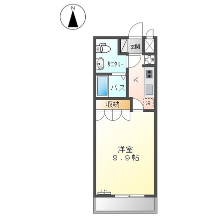 高崎市新保町のアパートの間取り